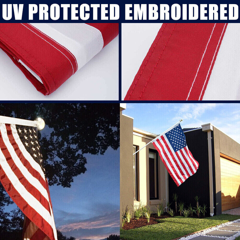 US American Flag 3X5 Made in Luxury Embroidered United States Flag Outdoor USA
