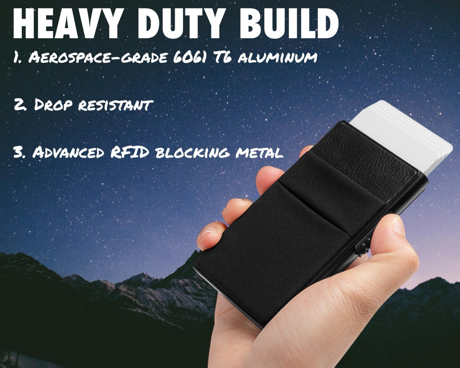 Men's Wallet Slim Mens Wallet RFID Blocking Front Pocket Card ID Holder for Airtag