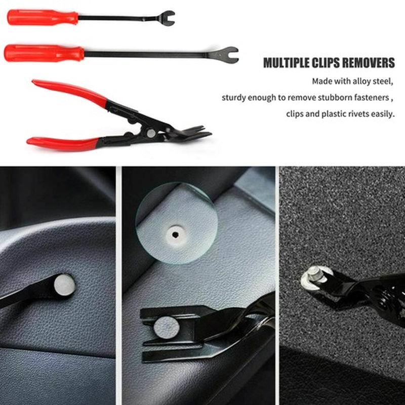3PCS Auto Trim Clip Remover Tool Removal Pliers Fastener Door Panel Retainer New
