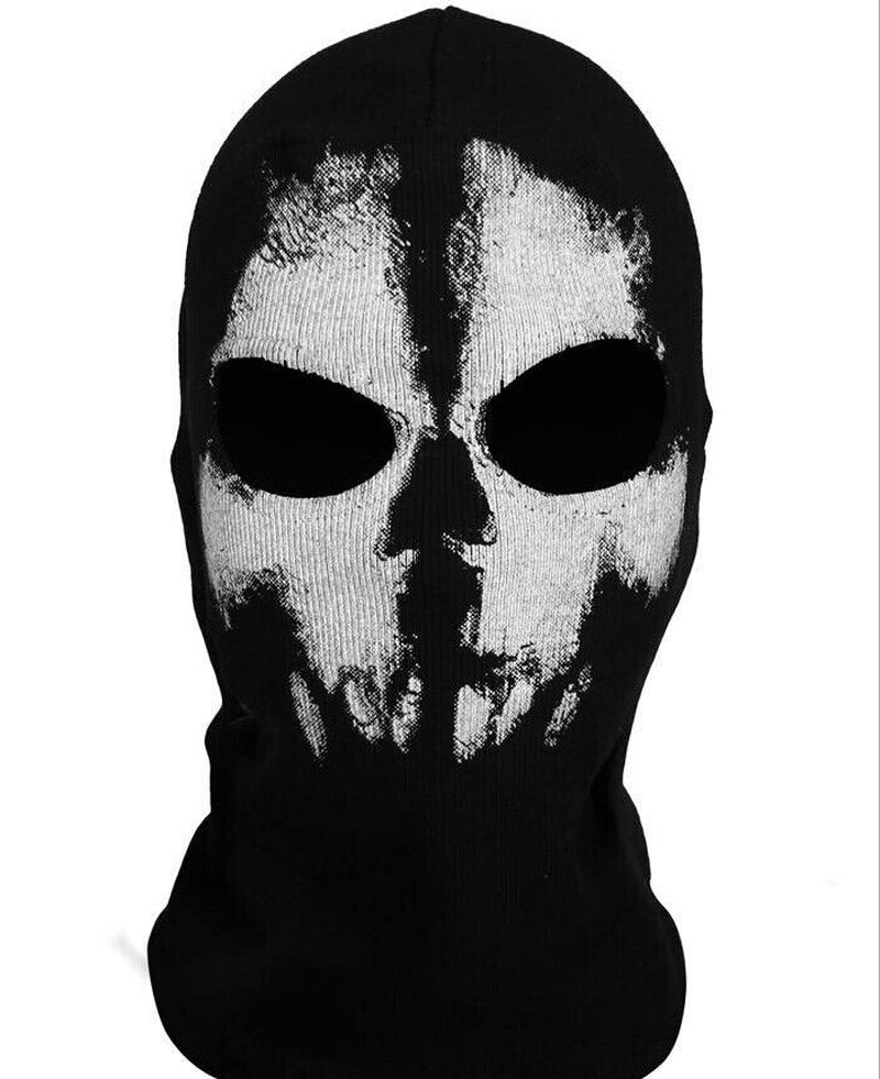 Motorcycle Game Balaclava Hood Ghost Skull Full Face Cover CS Halloween Mask