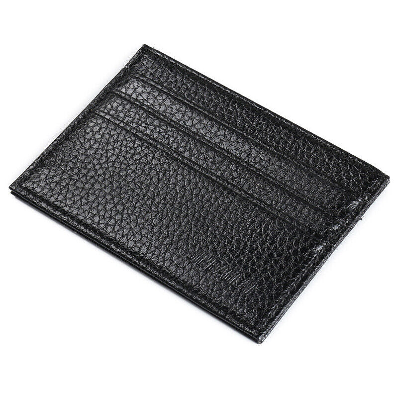 Mens Slim Leather Wallet Card Holder Front Pocket Wallets Credit ID Pocket Thin