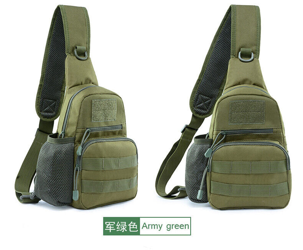 Outdoor Tactical Sling Bag Military MOLLE Crossbody Pack Chest Shoulder Backpack