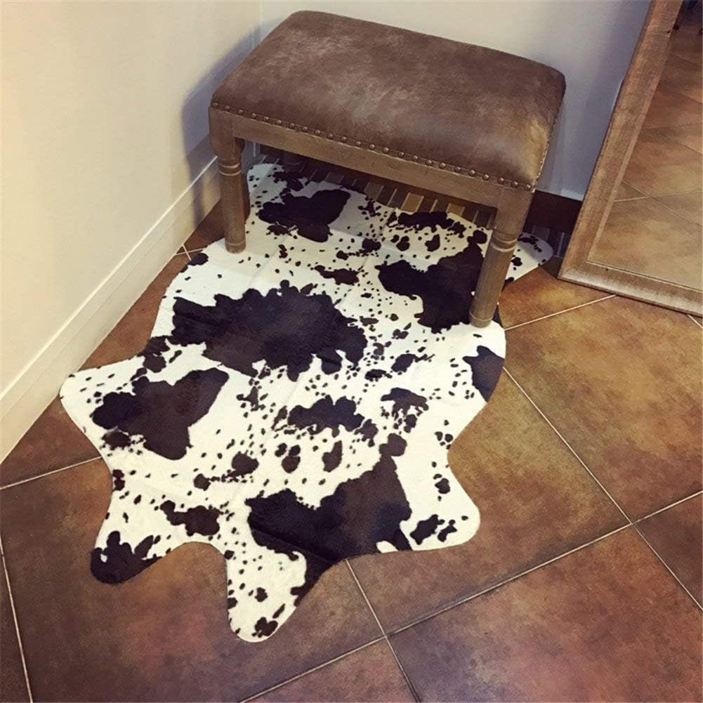 Cute Cow Print Rug Fun Faux Cowhide Area Rug Nice for Decorating Kids Room 29.5" W X 43.3" L