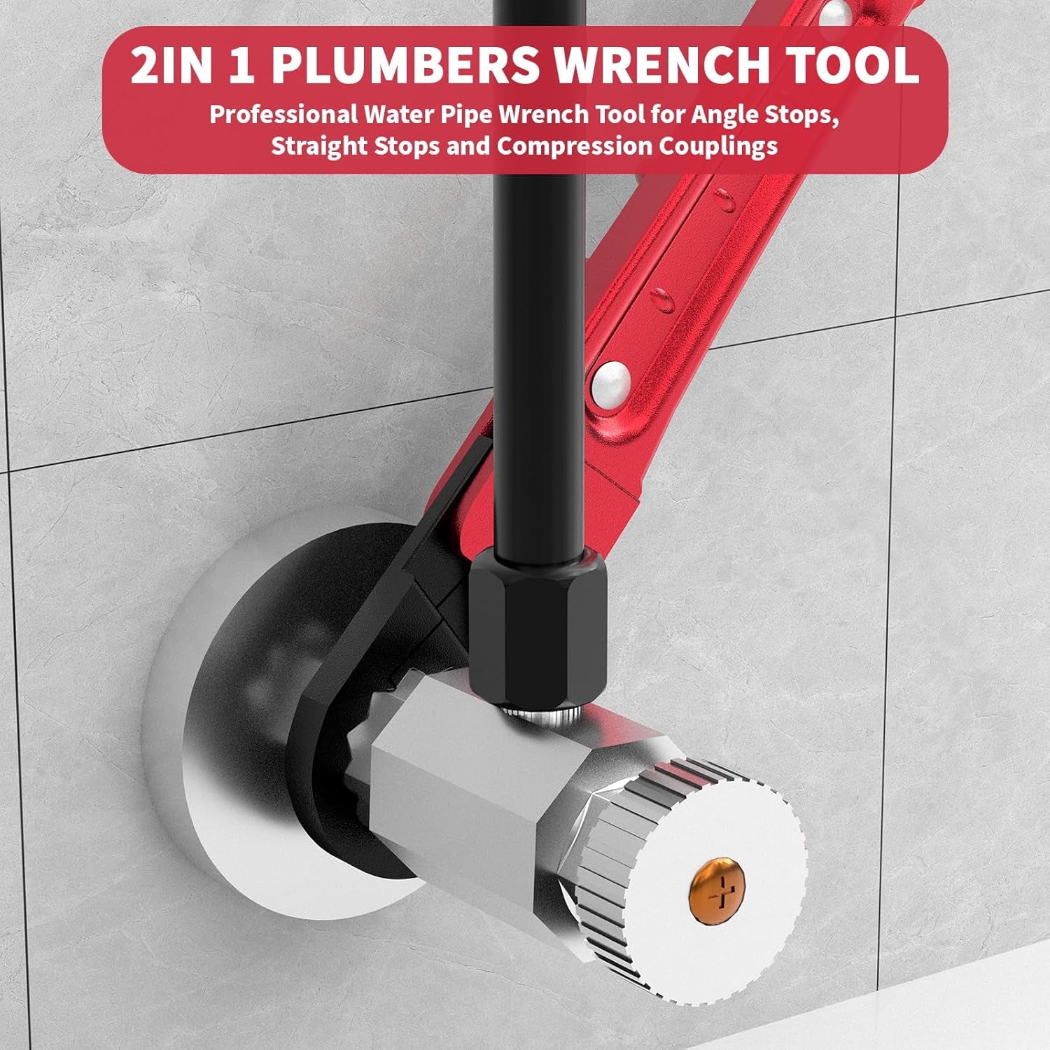 Plumbing Tools Plumbers wrench Angle Stop Removal Tool for professional plumber New Compression Angle Stop and Removing Compression Ring