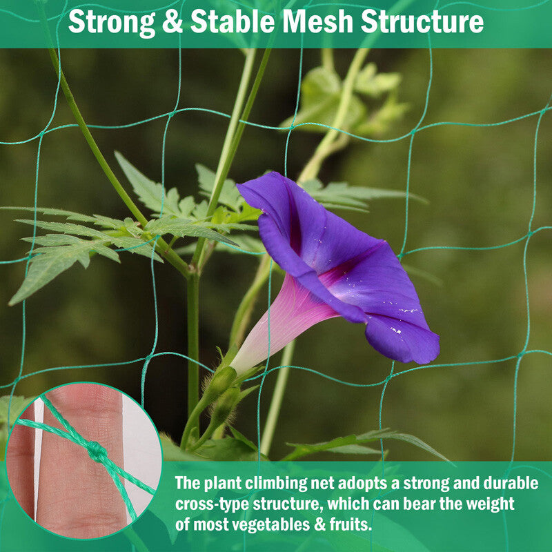 6/50Ft Garden Plant Trellis Netting Heavy Duty Mesh Netting for Climbing Plants