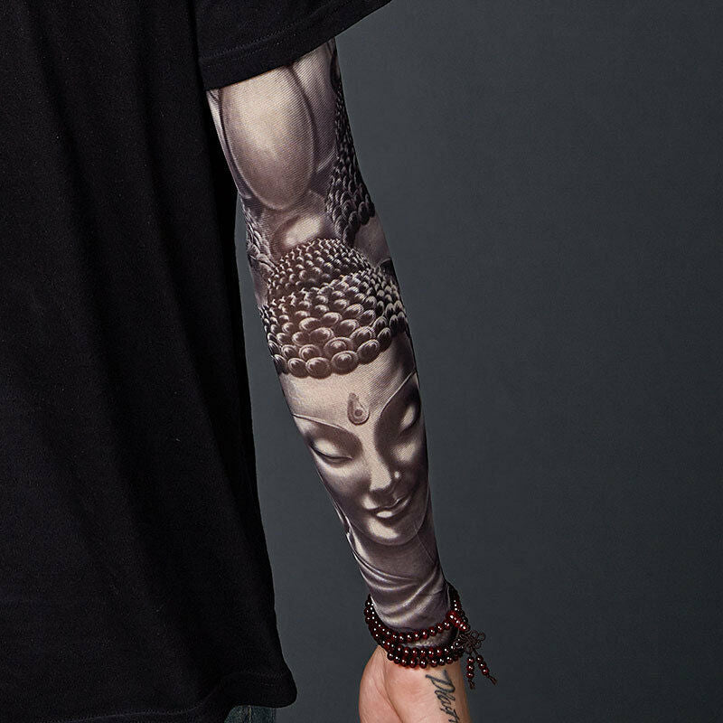 6 Pcs Cooling Arm Sleeves Outdoor Sport UV Sun Protection Arm Cover Tattoo Art