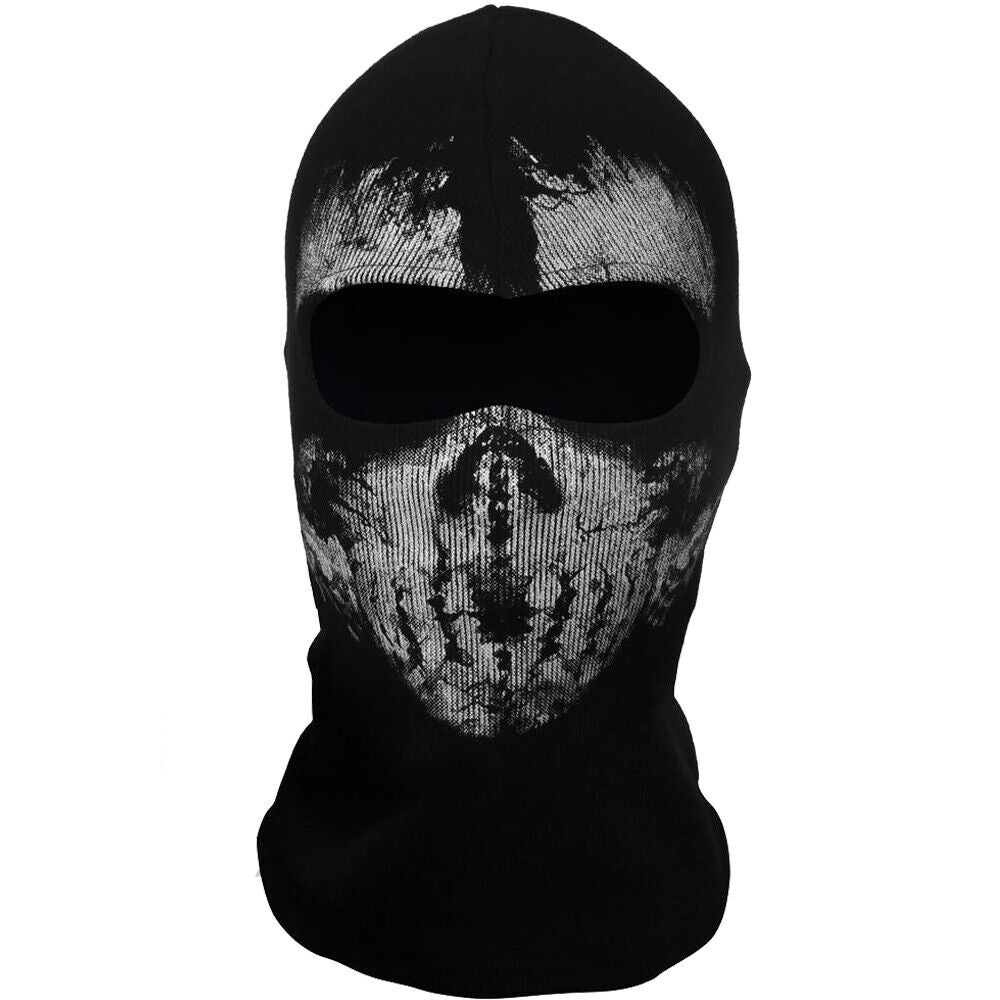 Motorcycle Game Balaclava Hood Ghost Skull Full Face Cover CS Halloween Mask