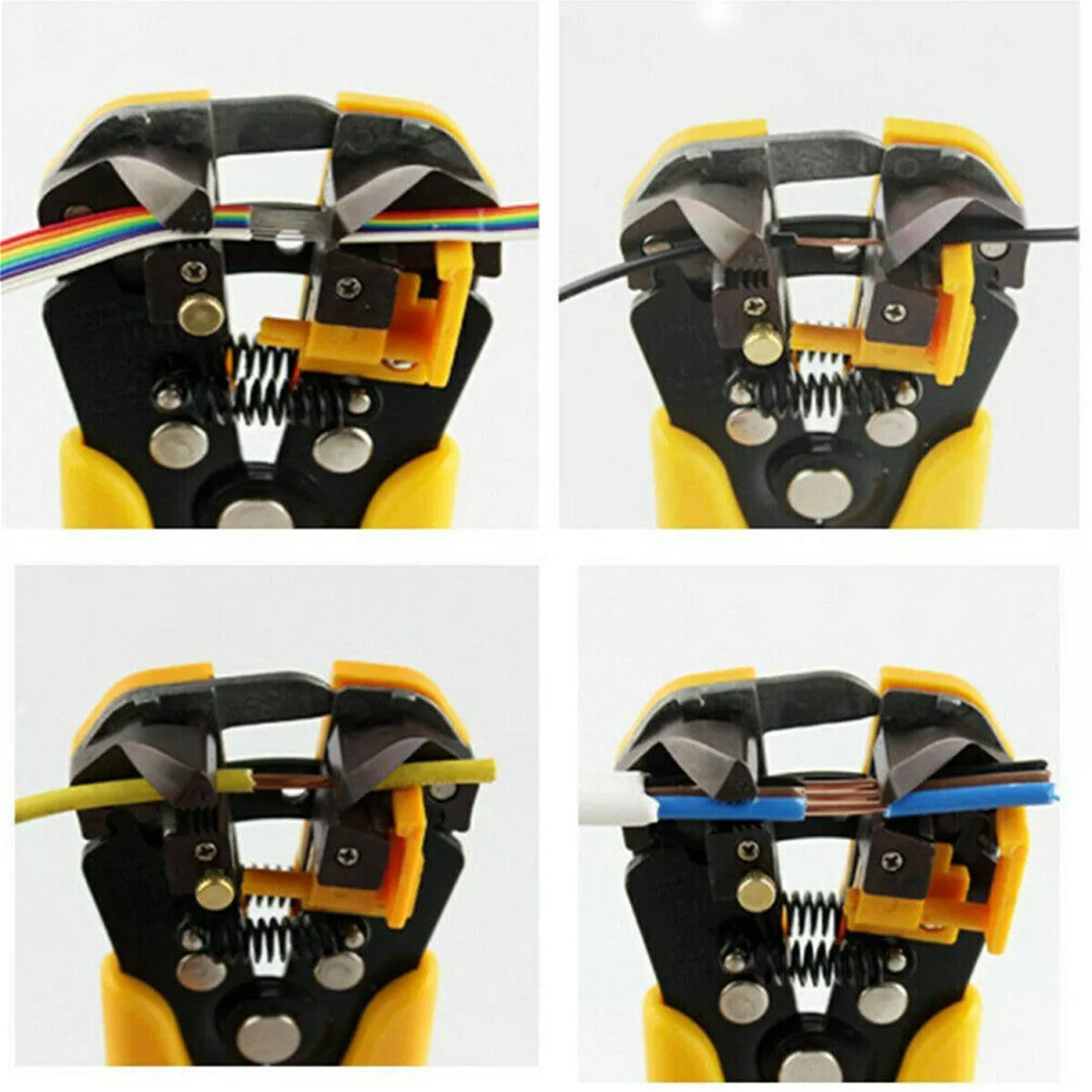 Ratcheting Crimping Tool Kit Cord End Terminals Wire Crimper Pliers 8Dies W/Case
