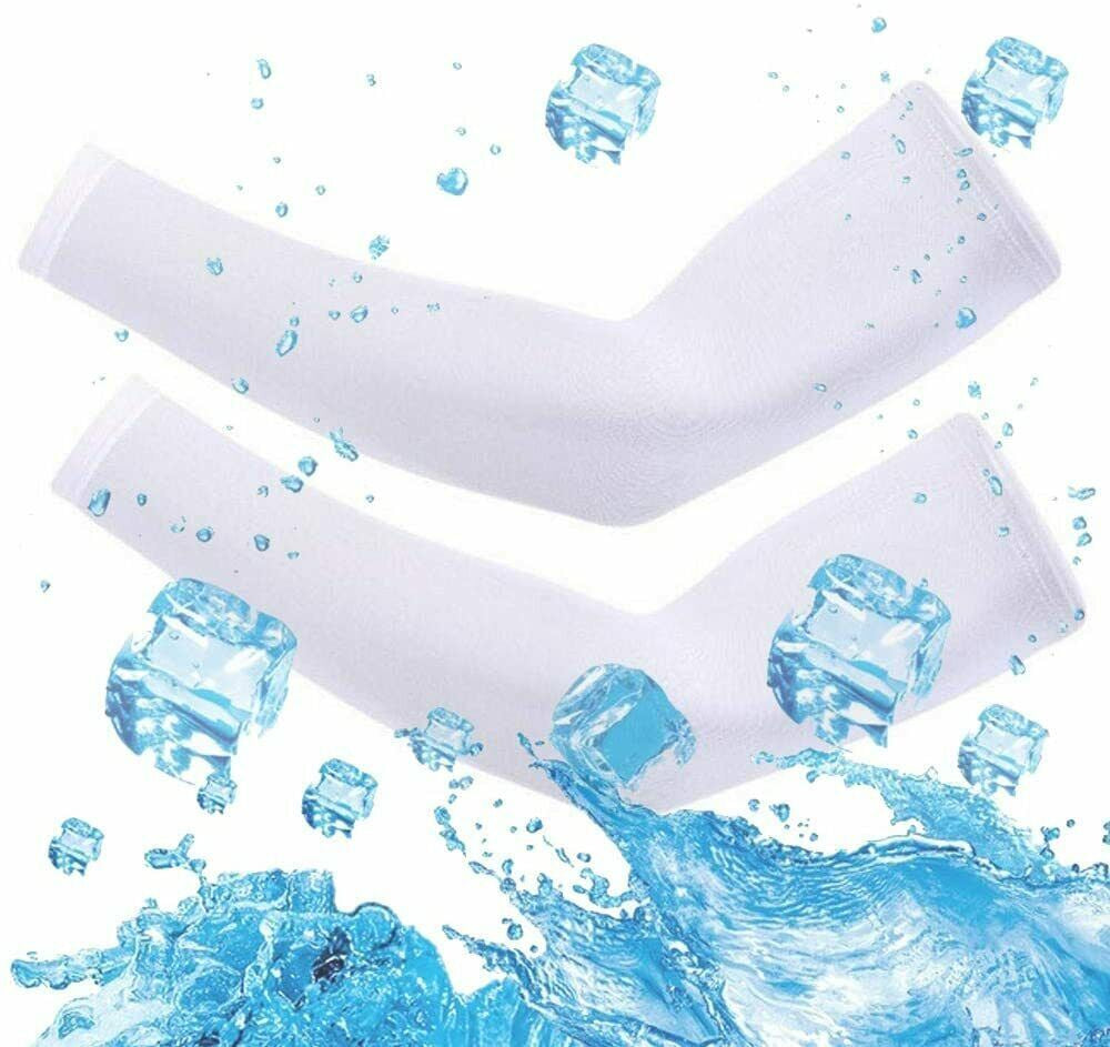 Men Women Cooling Arm Sleeves Compression Cover UV Sun Protection Sports Outdoor