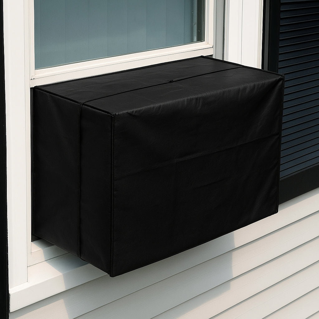 Black Air Conditioner Cover Heavy Duty AC Outdoor Window Unit 21.5 X 15 X 16"