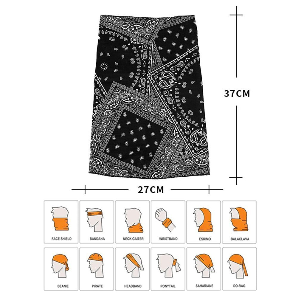 6 PCS UV Protection Cooling Neck Gaiter Face Mask Scarf Windproof Bandana Cover