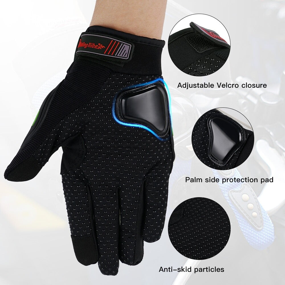 Motorcycle Gloves for Men Women Full Finger Touchscreen Motorbike Riding Gloves