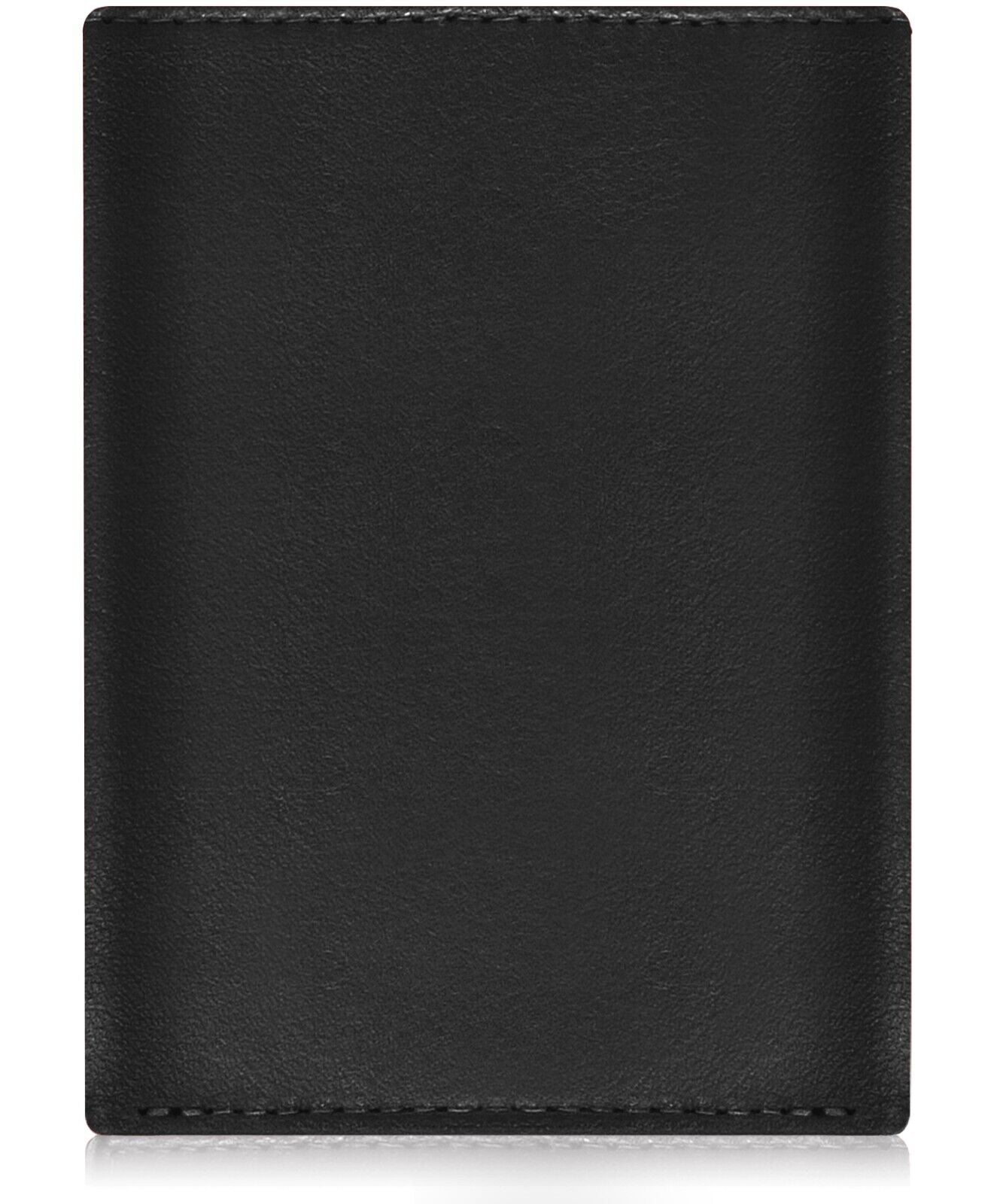 Genuine Leather Mens Wallet Slim Trifold Wallets for Men with ID Window RFID