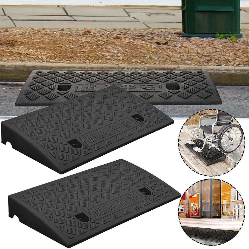 Heavy Duty Driveway Ramp Curb Ramp for Driveway  Tread & Threshold Portable Ramp