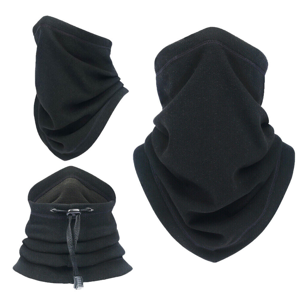 Men Women Fleece Neck Warmer Gaiter Scarf Winter Thick Windproof Ski Face Mask