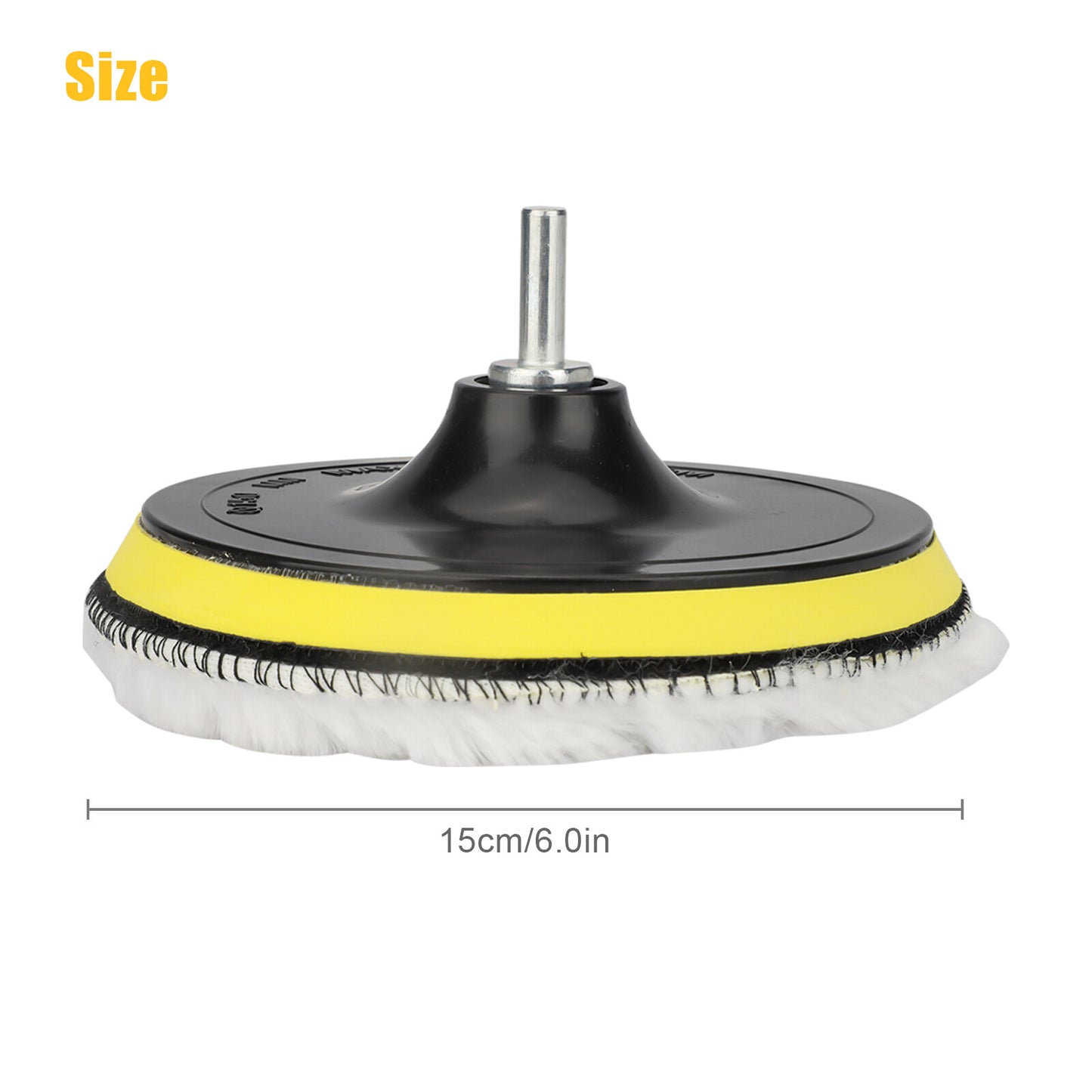 5X 6" Car Polishing Pads Buffing Wool Wheel Mop Kit Bonnet Buffer Pad Polisher