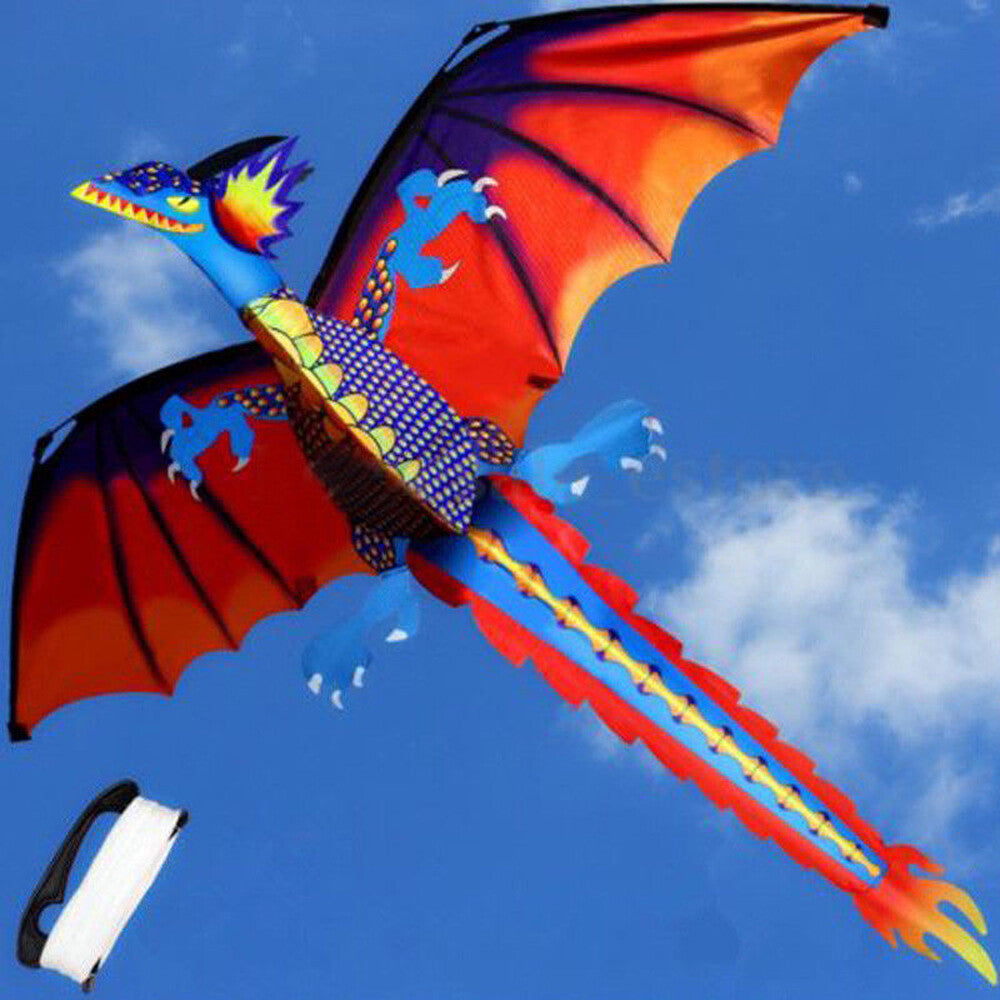 3D Dragon Single Line Kite for Adult Kids Classical Sports Outdoor Easy to Fly