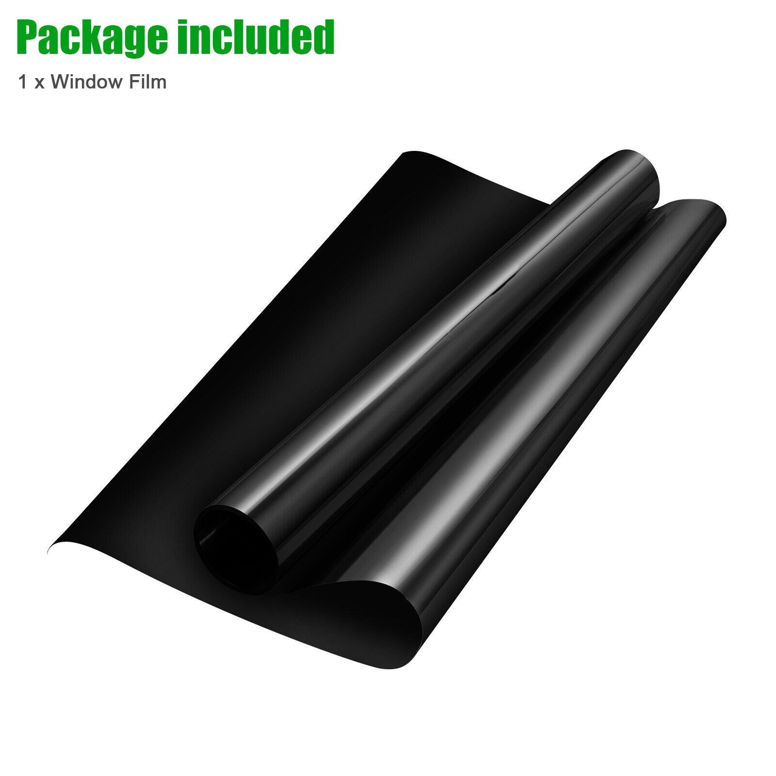 Blackout Window Film 100% Light Blocking Room Darkening UV Static Cling Cover