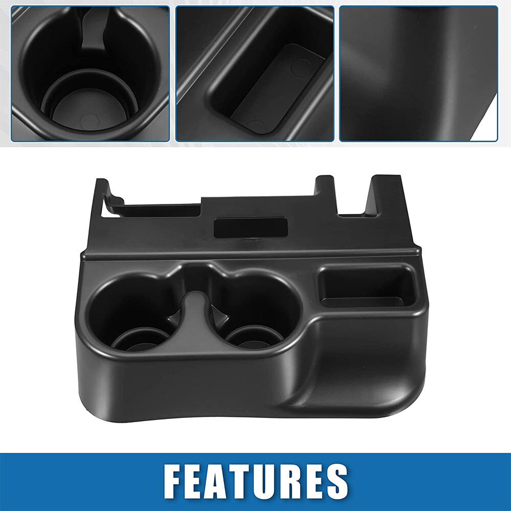 Center Console Cup Holder Matte Black Fit for 1999-2001 Dodge Ram 1500 2500 3500 
