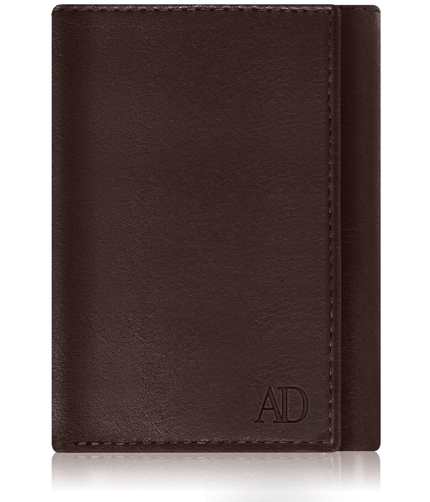 Genuine Leather Mens Wallet Slim Trifold Wallets for Men with ID Window RFID