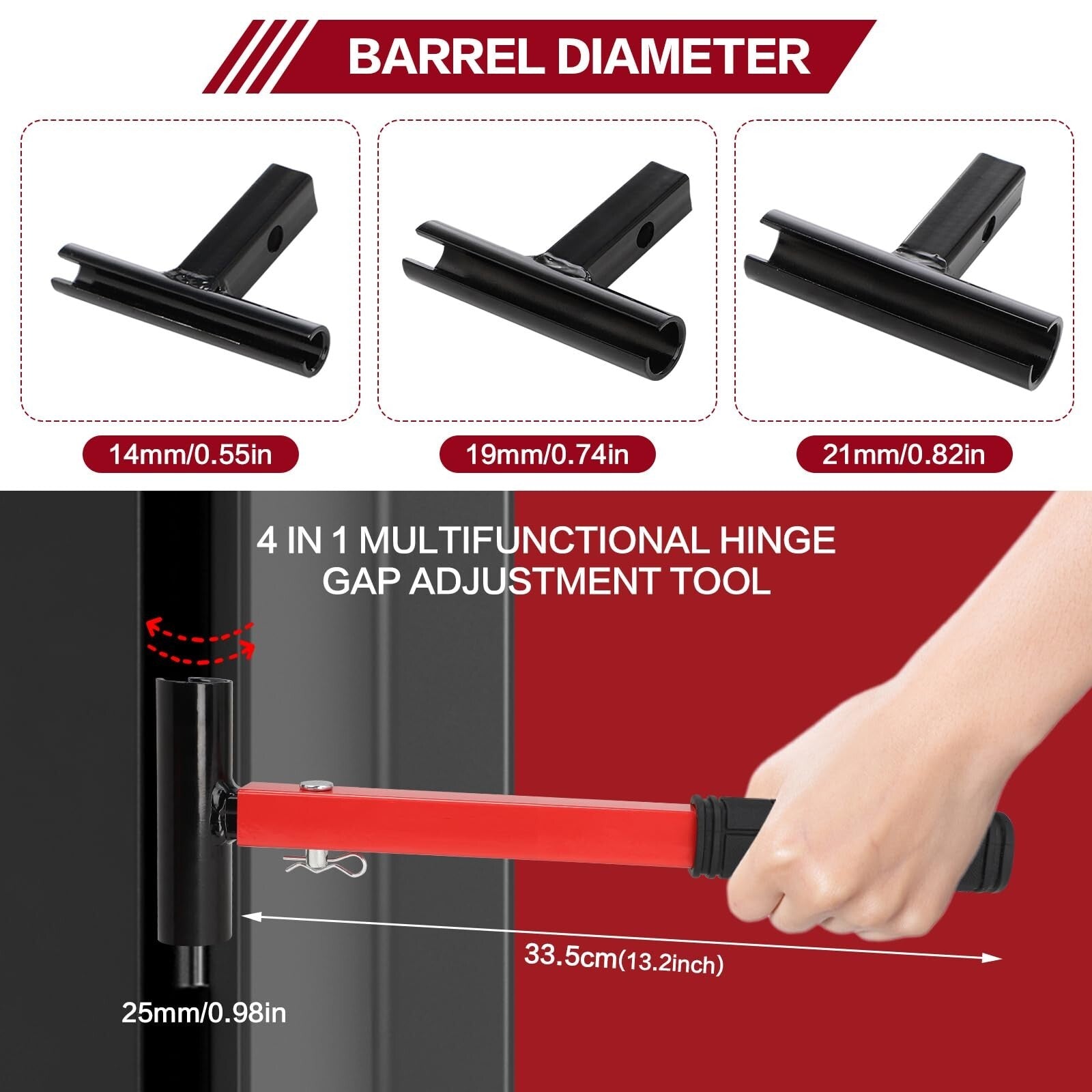 Heavy Duty Door Hinge Tool 4 in 1 Adjustment Tool Hinge Wrench Hinge Bender
