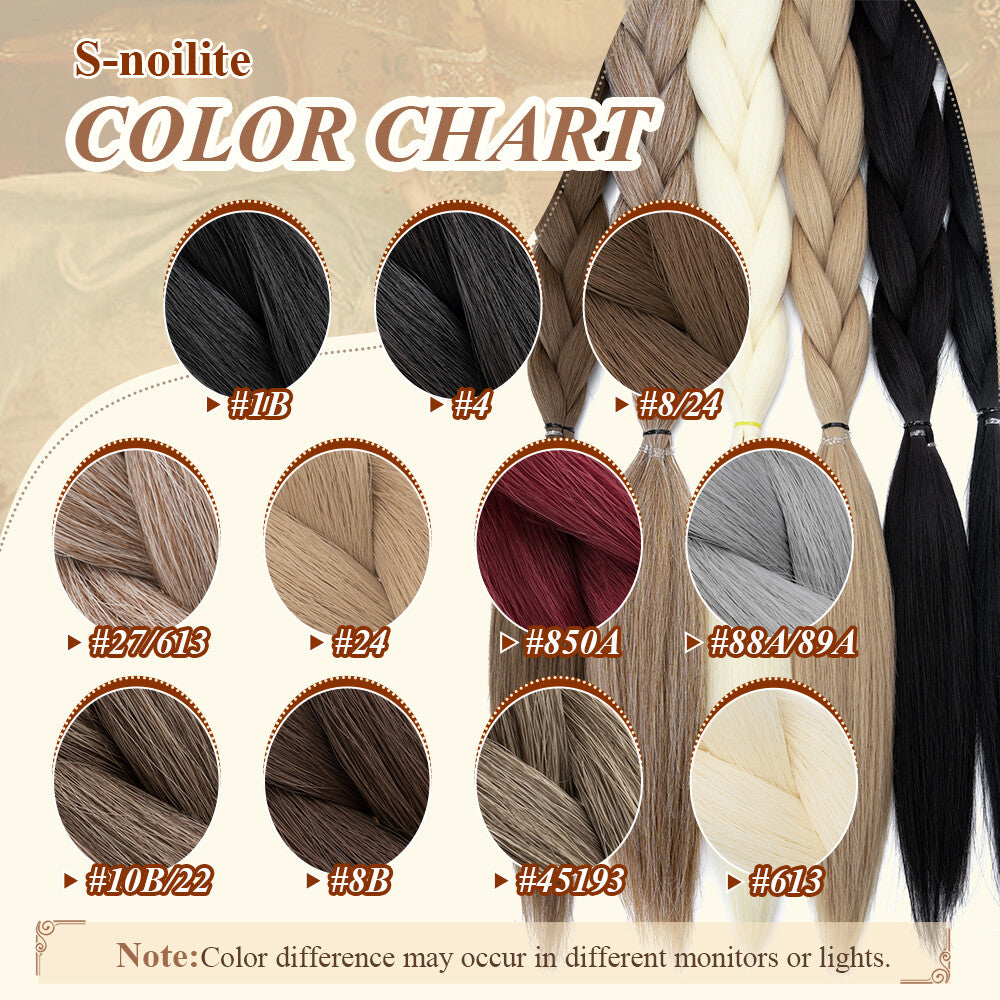Natural as Human Braids Ponytail Wrap Bubble Thick Braiding Hair Extensions 34In