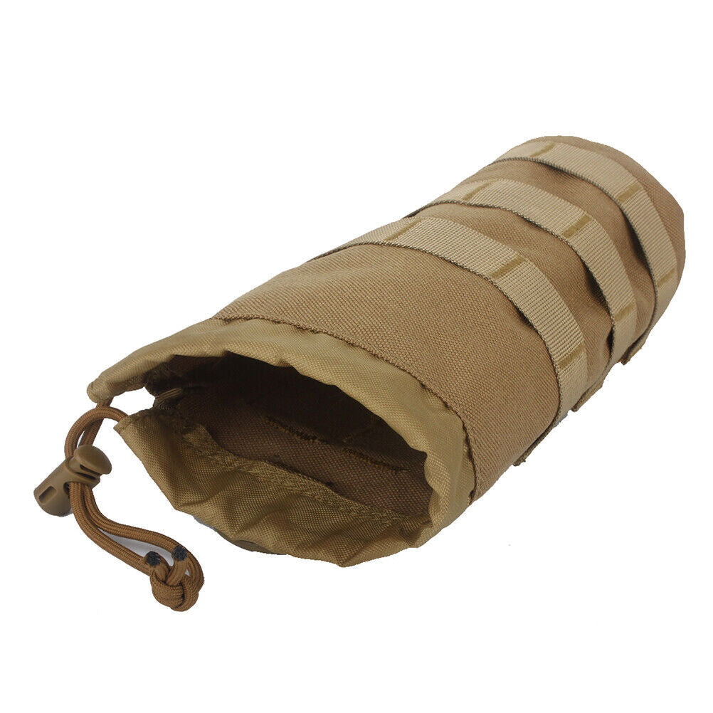 Molle Tactical Water Bottle Bag Pouch Kettle Holder Carrier Camping Hiking Bag