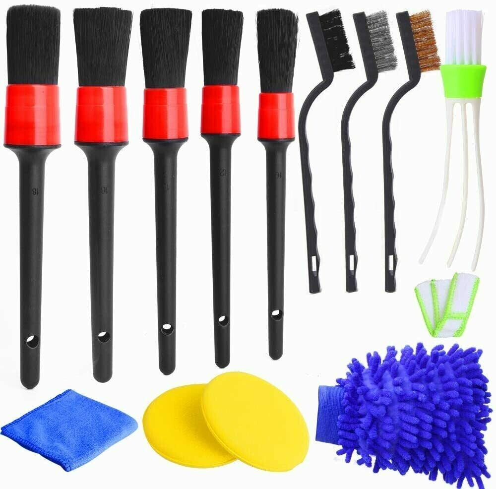 Car Detailing Brush Wash Auto Detailing Cleaning Kit Engine for Wheel Clean Set