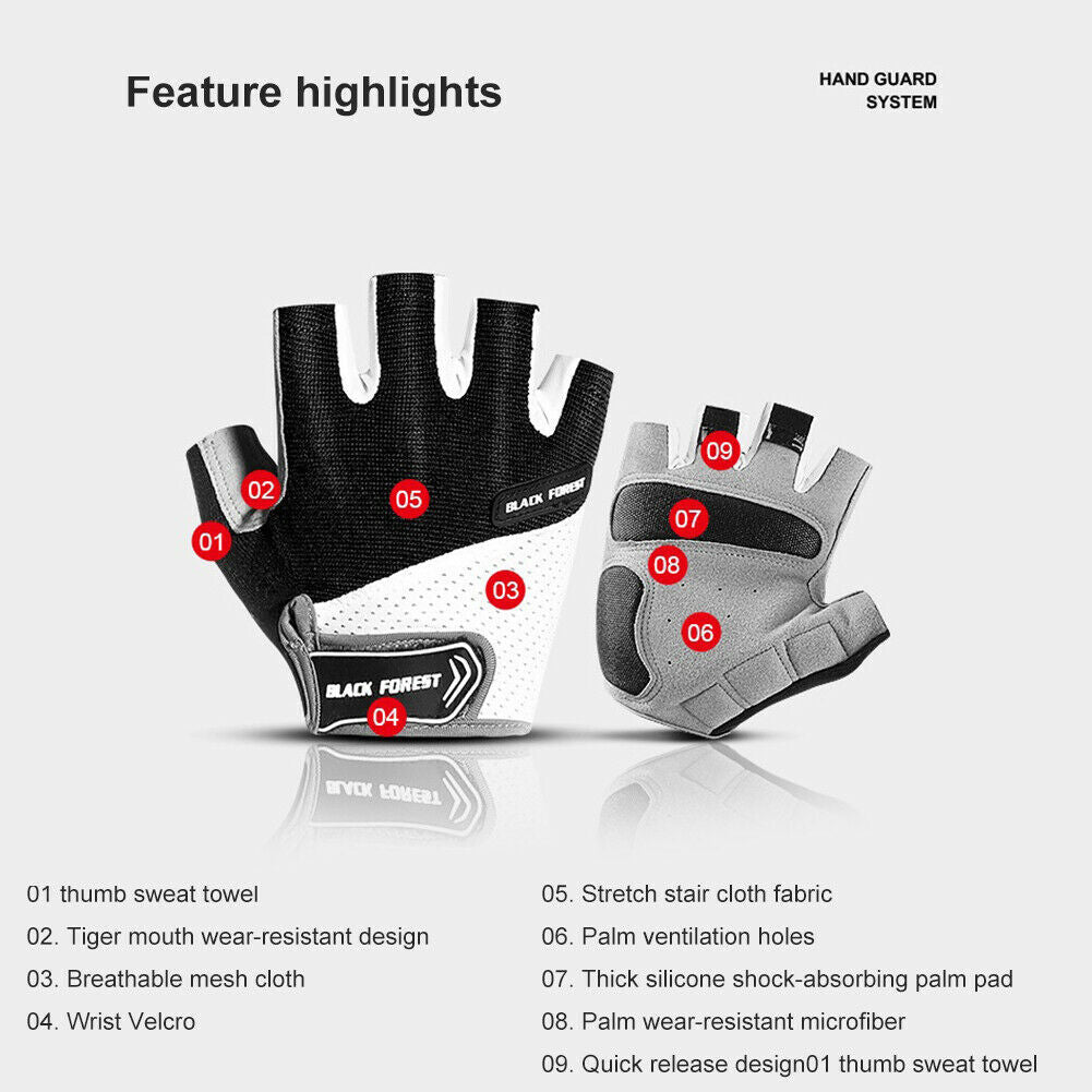  Fishing Gloves UV Sun Protection Gloves Fingerless Gloves for Men Women UPF50+