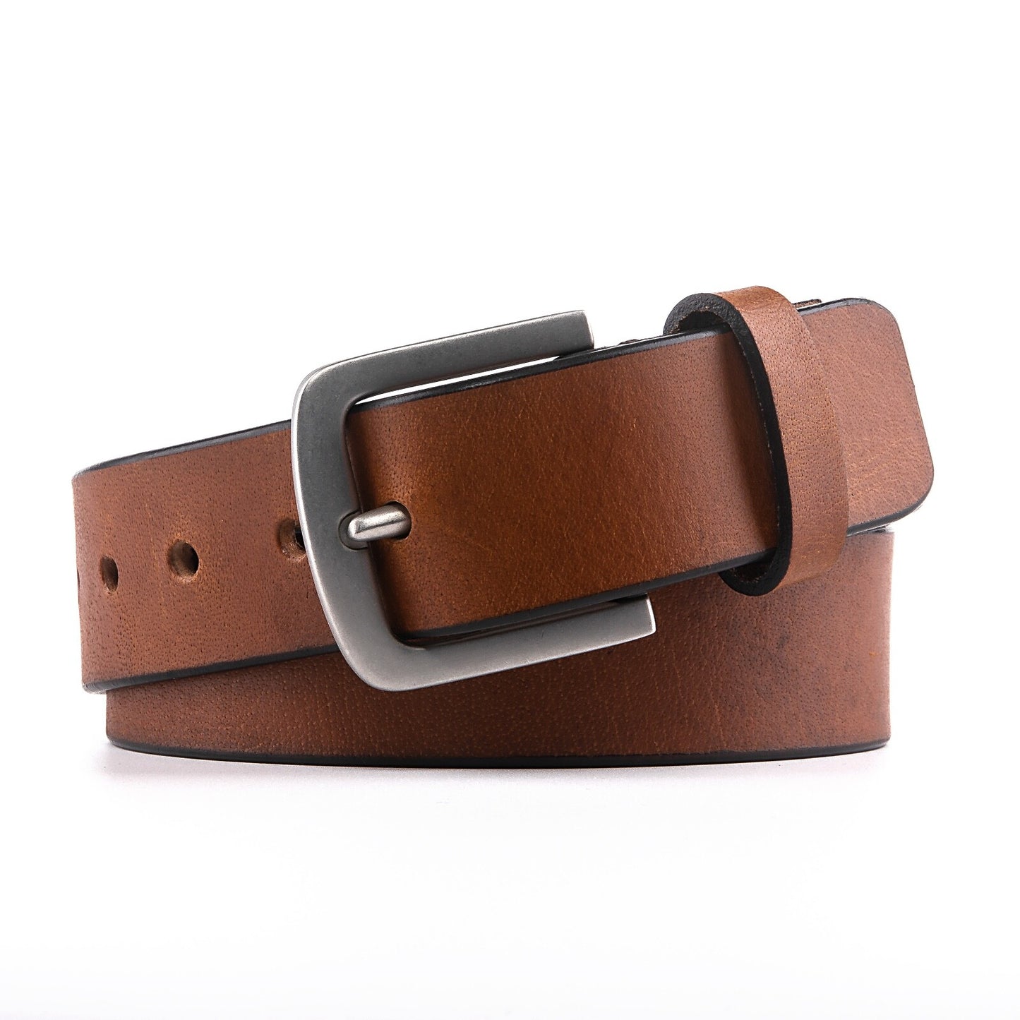 Men’S Belts Full Grain Genuine Leather Casual Dress Jeans Belts for Men