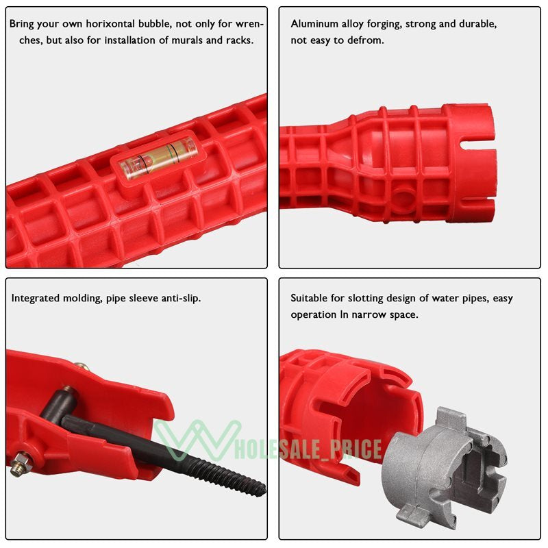 8 in 1 Faucet and Sink Installer Multi Tool Plumbing Repair Removal Tool USA