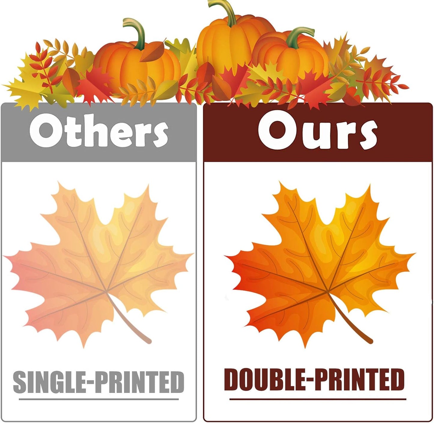 Fall Decorations Window Stickers Fall Window Clings, Thanksgiving Window Clings for Glass 324 PCS