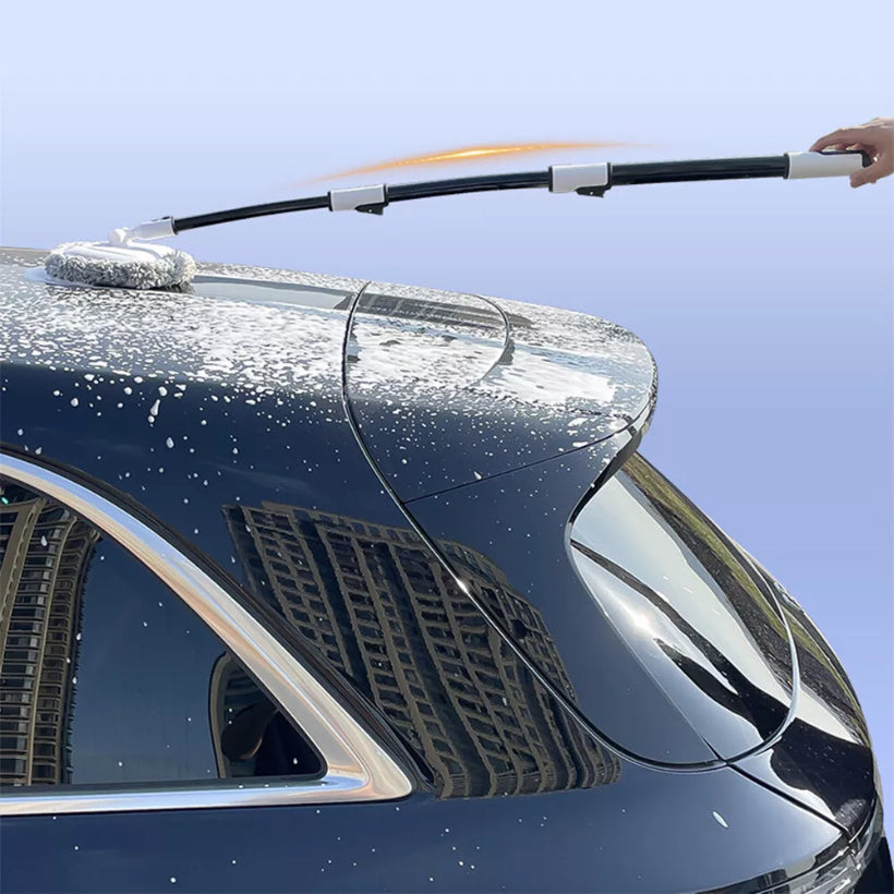 Microfiber Car Wash Brush Cleaning Mop Auto Truck 47 Long Handle Extension