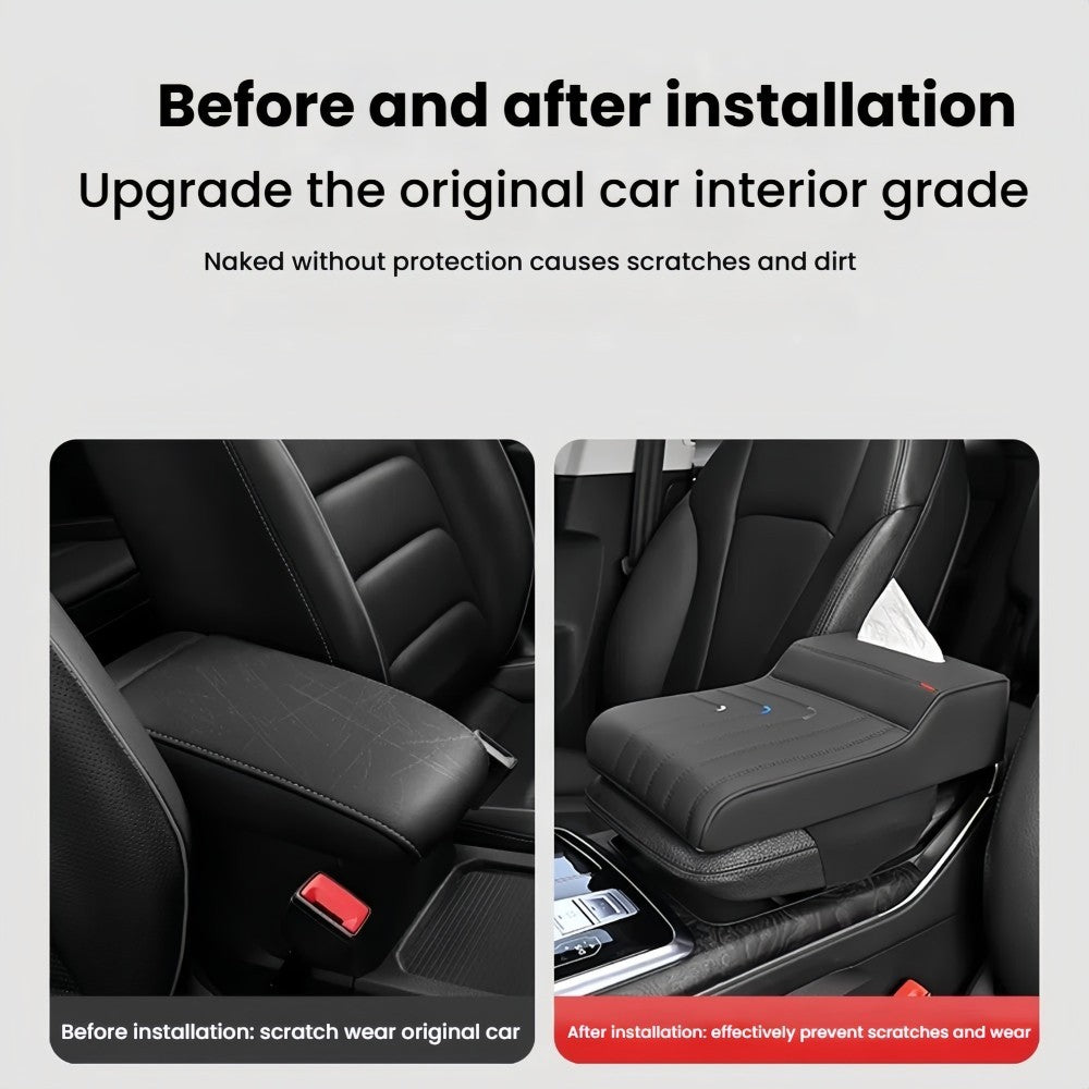 Armrest Box Pad Cover Center Console Cushion Protector Car Accessories Universal