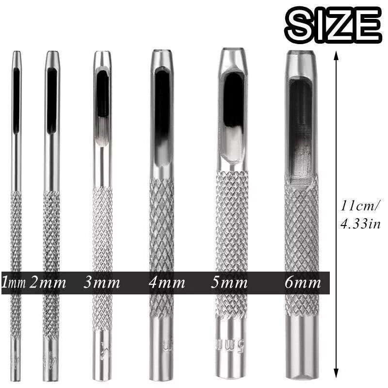Leather Hole Punches round Hole Punch Set Hollow Punch Set DIY Leather Punch Set