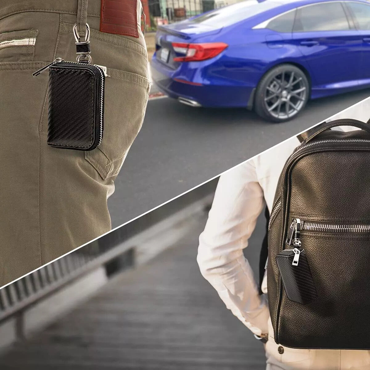 Car Key Case Car key Wallet  Signal Blocker Case Faraday Cage Fob Pouch Keyless RFID Blocking Bag BOX