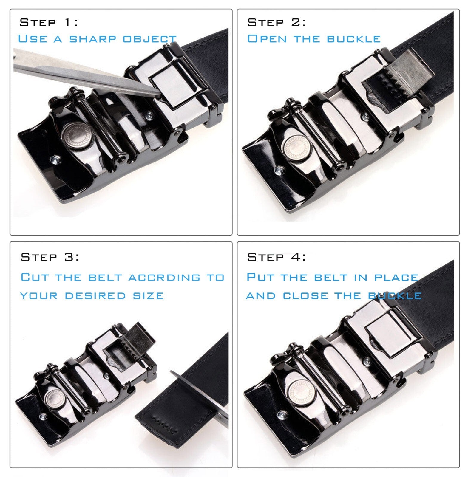 Men'S Ratchet Belt Genuine Leather Mens Belt with Slide Ratchet Belts for Men