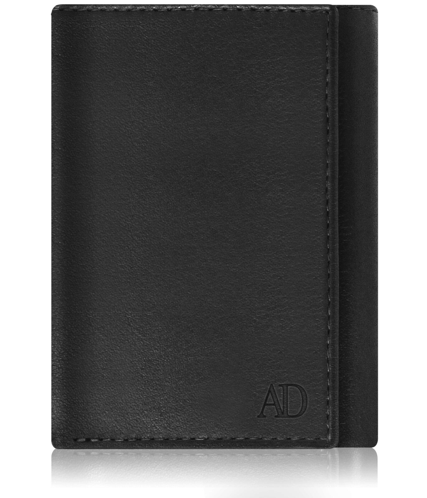 Genuine Leather Mens Wallet Slim Trifold Wallets for Men with ID Window RFID