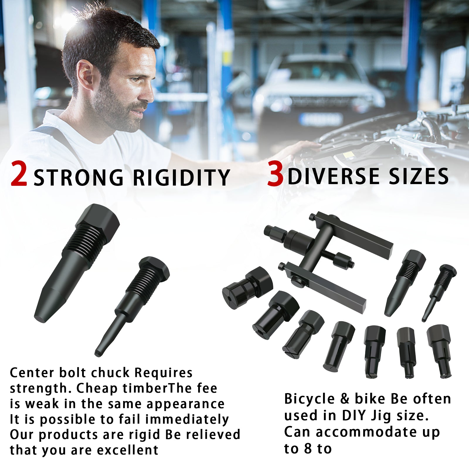 Motorcycle Bearing Puller Kit 8-25MM Motorcycle Inner Bearing Disassembly Tool