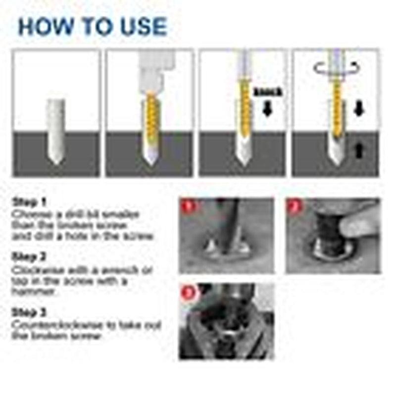 Stripped Bolt Extractor Impact Socket Set 25 PCS Damaged Bolt Remover Easy Out