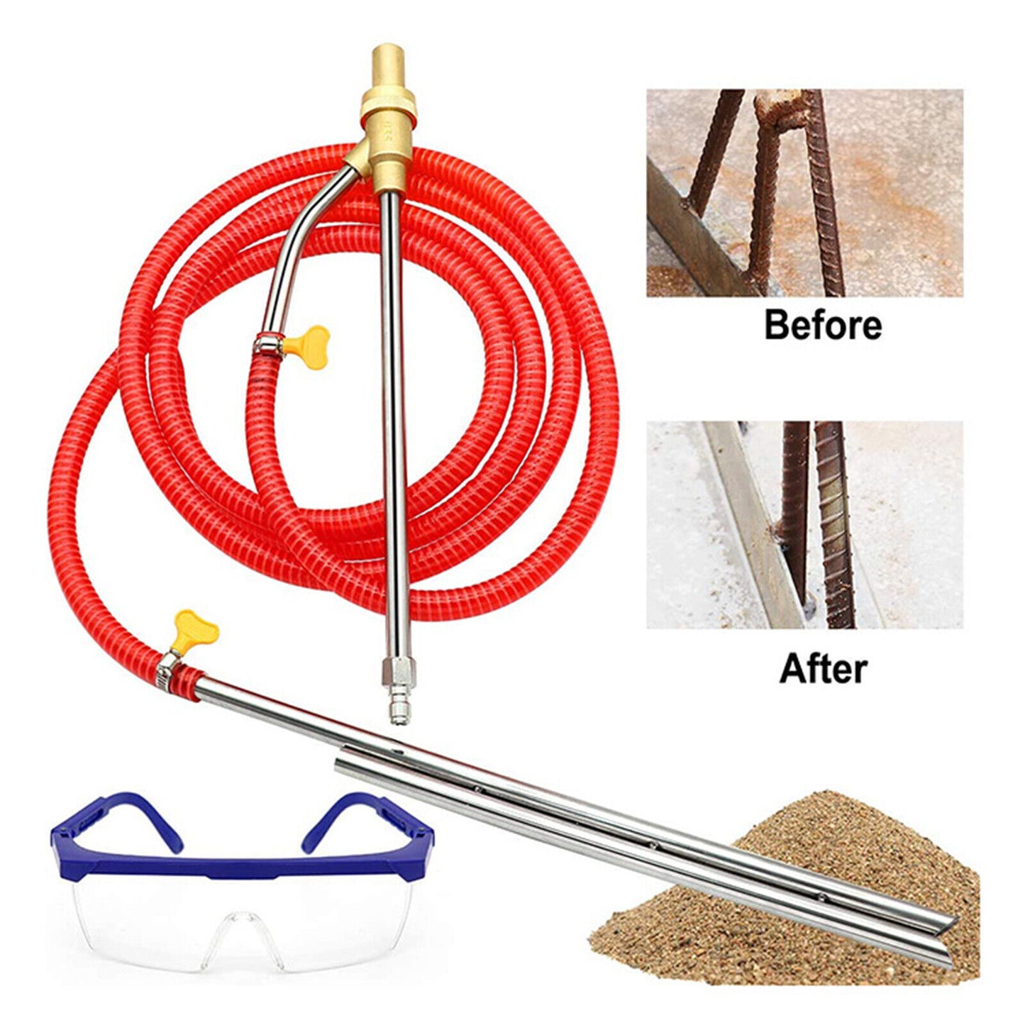 Sandblasting Wet Abrasive Sandblaster Attachment Kit for Pressure Washer Blaster