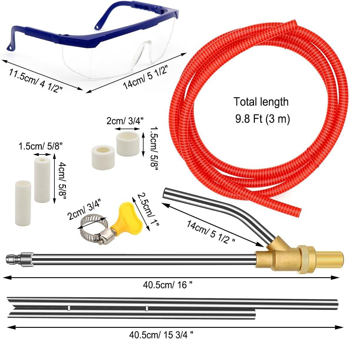 Sandblasting Wet Abrasive Sandblaster Attachment Kit for Pressure Washer Blaster