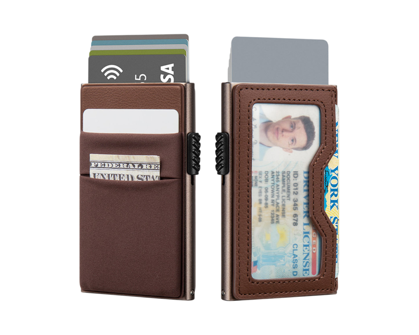 Men's Wallet Slim Mens Wallet RFID Blocking Front Pocket Card ID Holder for Airtag