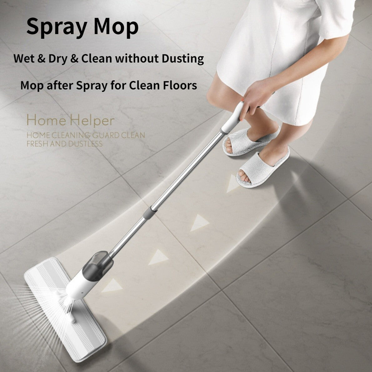 Spray Mops for Floor Cleaning with 5 Washable Pads, Wet Dry Microfiber Mop
