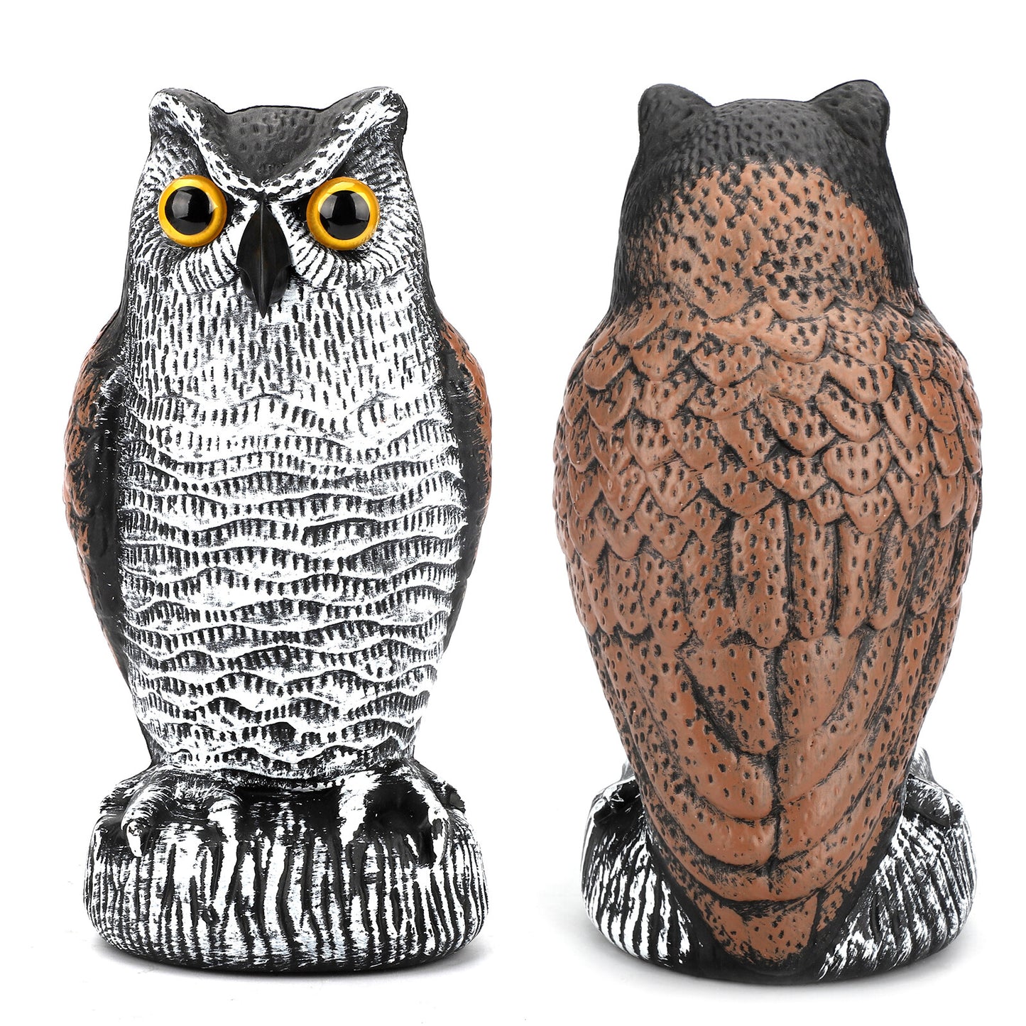 Owl Garden Statue Decoy – Outdoor Yard Decoration Bird Scare Figure