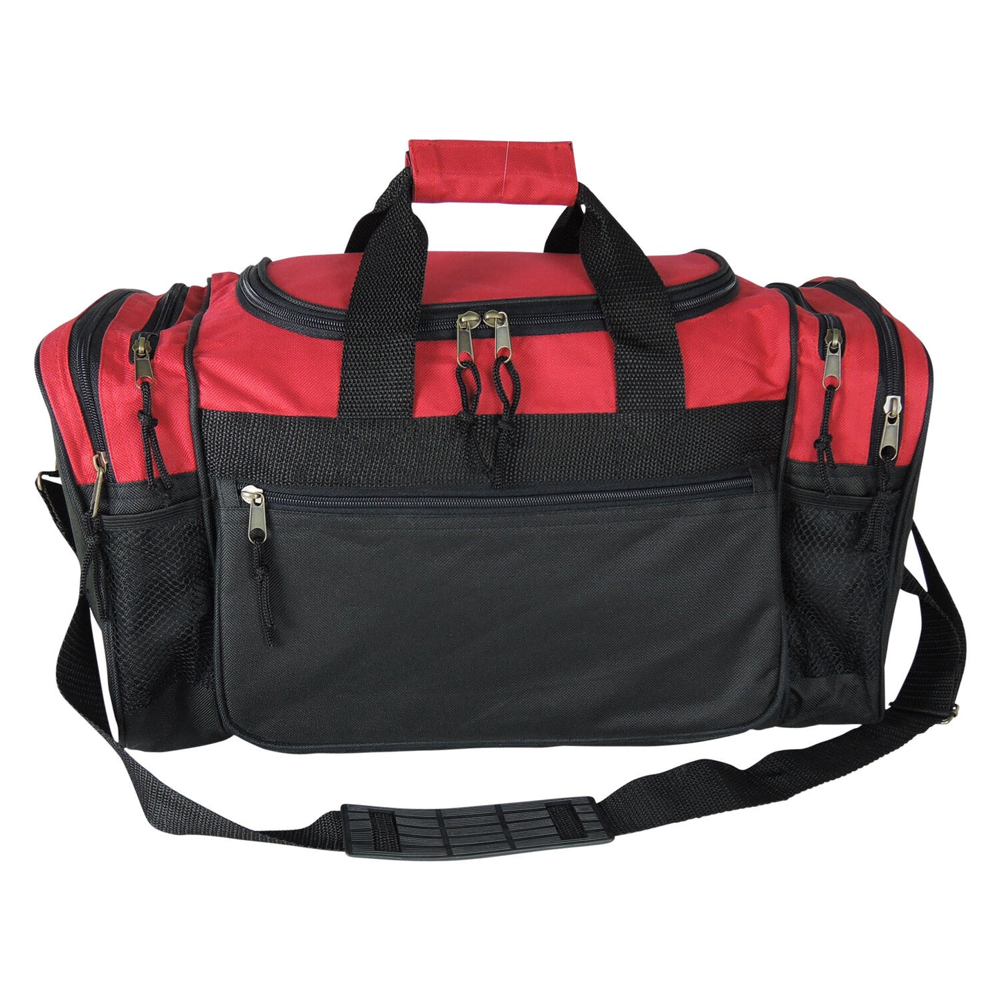 Brand New Duffle Bag Sports Duffel Bag in Red and Black Gym Bag