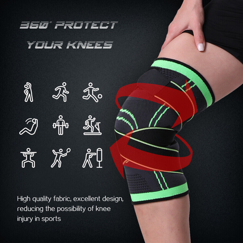 Knee Sleeve Tightly Wraps Around the Knee Sleeves  Adjustable Bands for Sport Outdoor Sports
