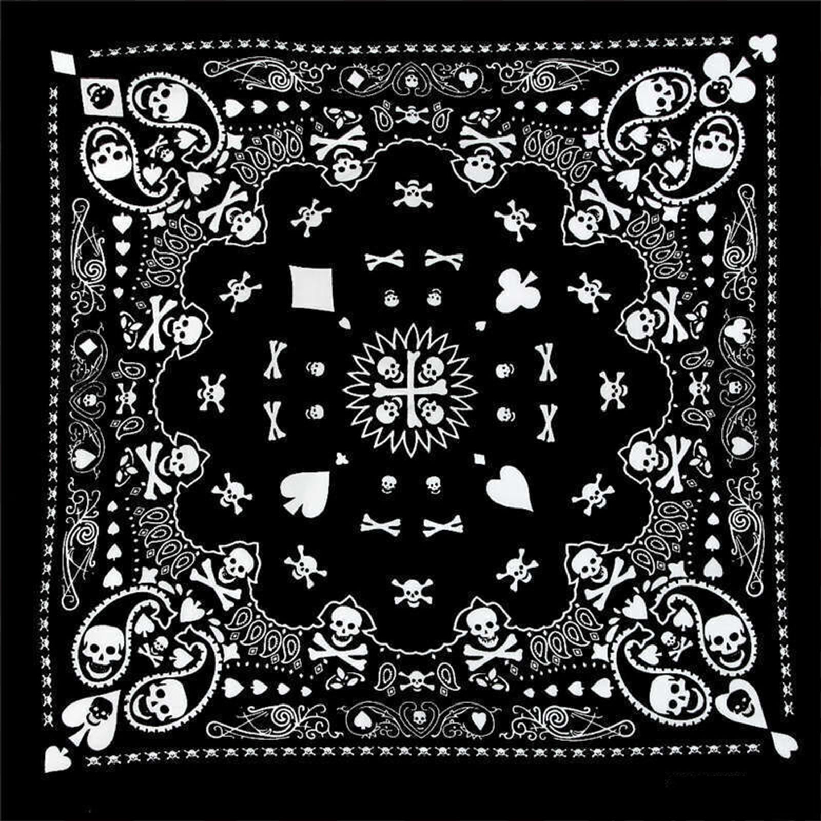 Bandana 100% Cotton Paisley Print Scarf Head Wrap Neck Headband for Men & Women