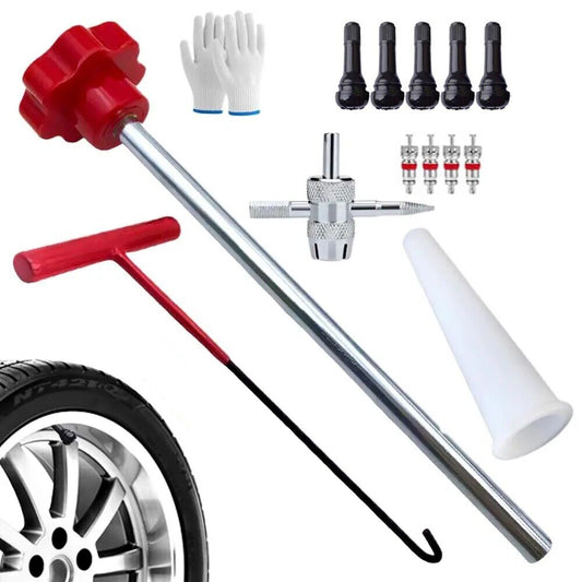 13PCS Valve Stem Tool Kit Tire Installer Tool Valve Remover Tool Quick Change