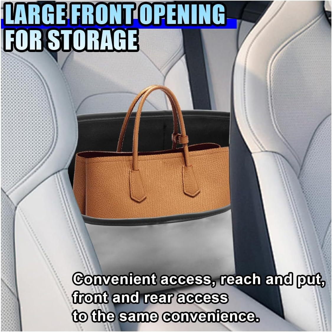Back Seat Organizer Interior Accessories Car Storage Bag Leather Multi-Pocket